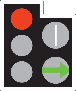 traffic light green arrow