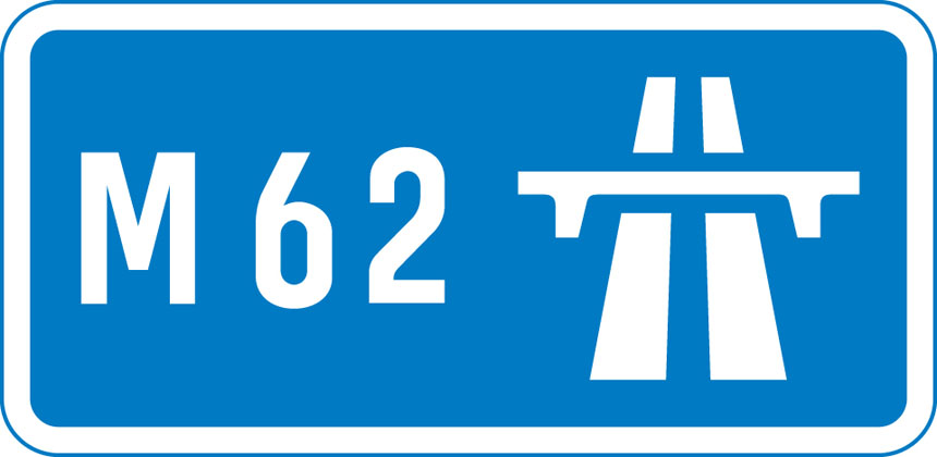 Information sign start motorway