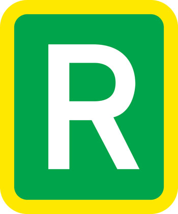 direction sign green primary route ring road