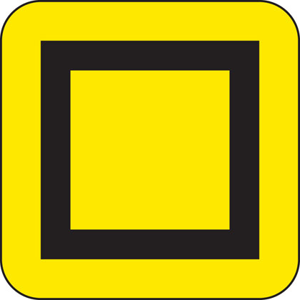 direction sign other emergency diversion square
