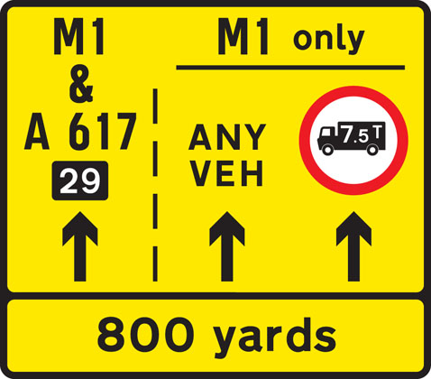 road work sign lane restriction