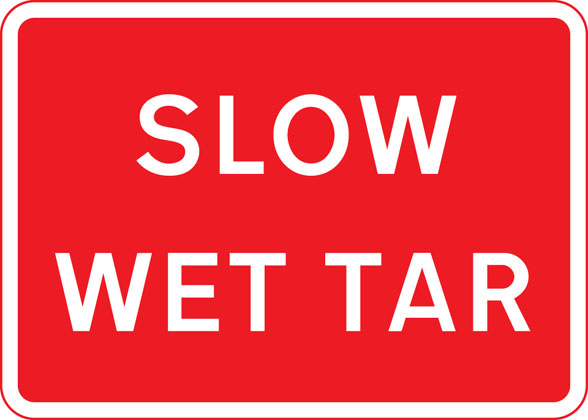 road work sign temporary hazard